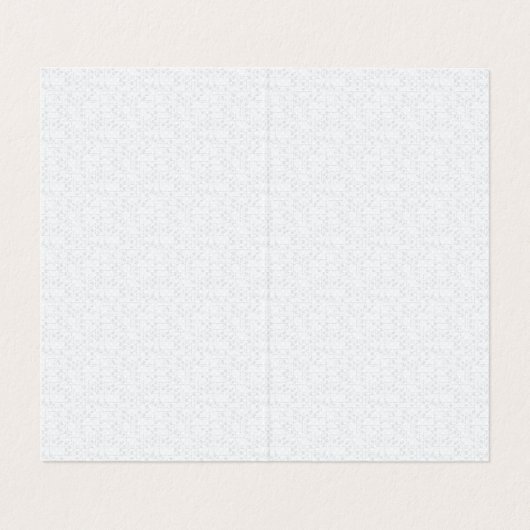 Light Gray Geometric Floral Pattern Visitenkarten (Innenseite Aufgefaltet)