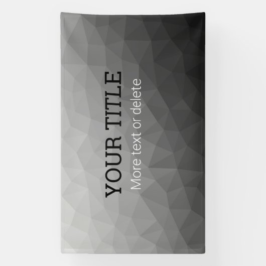 Light gray geometric mesh Triangle custom text Banner (Vertikal)
