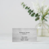 Light Gray Granite Business Card Visitenkarte (Stehend Vorderseite)