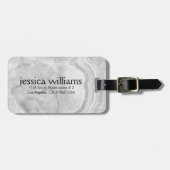 Light Gray Granite Stone Gepäckanhänger (Vorderseite horizontal)