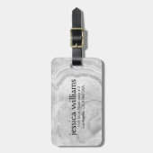 Light Gray Granite Stone Gepäckanhänger (Vorderseite vertikal)