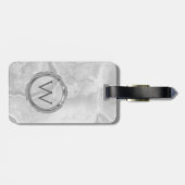 Light Gray Granite Stone Gepäckanhänger (Rückseite horizontal)