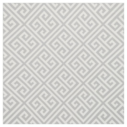 Light Gray Griry Key Pattern Stoff (Muster)