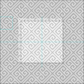 Light Gray Griry Key Pattern Stoff (Kachel)