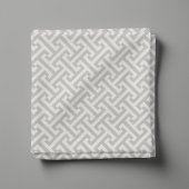 Light Gray Griry Key Pattern Stoff