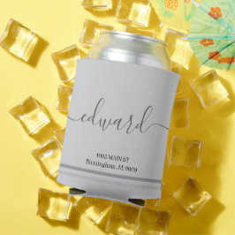 Light Gray Individuelle Name Dosenkühler