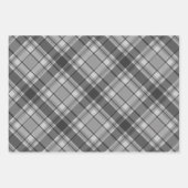 Light Gray Kariert Red Light Green Weihnachten Geschenkpapier Set (Vorderseite)