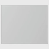 Light Gray Matte Wrapping Paper Geschenkpapier (Flach)