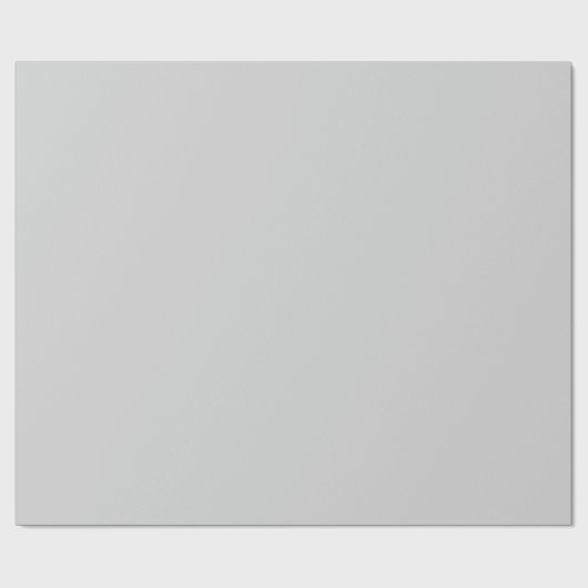 Light Gray Matte Wrapping Paper Geschenkpapier (Flach)