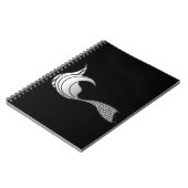 Light Gray Mermaid Schwanz - ohne Text Notizblock (Linke Seite)