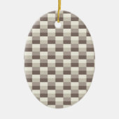 Light Gray Mists Color Blocks Keramik Ornament (Vorne)
