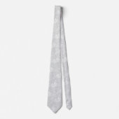 Light Gray Ornate Botanical Krawatte (Vorderseite)