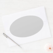 Light Gray Ovaler Aufkleber (Umschlag)