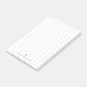 Light Gray Polka Dots Post-it Klebezettel (angewinkelt)