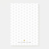 Light Gray Polka Dots Post-it Klebezettel (Vorderseite)