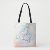 Light Gray Rose Tasche (Vorderseite)