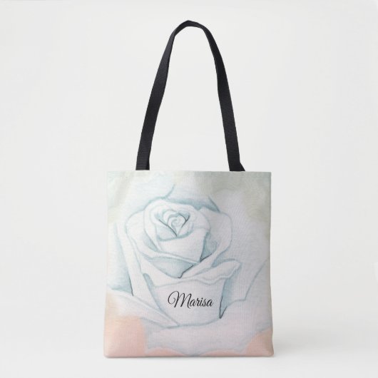 Light Gray Rose Tasche (Vorderseite)