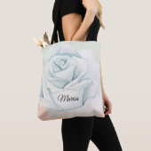 Light Gray Rose Tasche (Von Nahem)