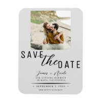 Light Gray Save the Date Foto Wedding