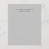 Light Gray Script Typografy Budget Wedding (Rückseite)