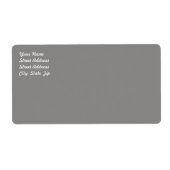 Light Gray Shipping Label (Vorne)