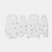 Light Gray & Silver Shiny Confetti Dots Gefallen Geschenkschachtel (Ungefaltet)