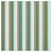 Light Gray, Slate Gray, Olive Green, White & Aqua Stoff (Muster)