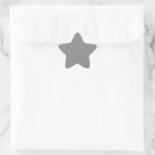 Light Gray Star Aufkleber (Tasche)