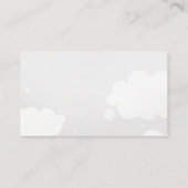Light Gray Star Sky Book Request Card Visitenkarte (Rückseite)