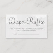 Light Gray Starry Sky Diaper Raffle Card Tickets Begleitkarte (Vorderseite)
