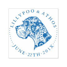 Light Great Dane Briefmarke