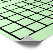 Light Green 3 Monate Calendar Poster (Ecke)