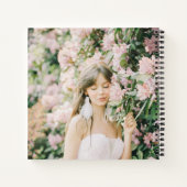 Light Green Add your Foto Custom Abschluss Guest Notizblock (Rückseite)