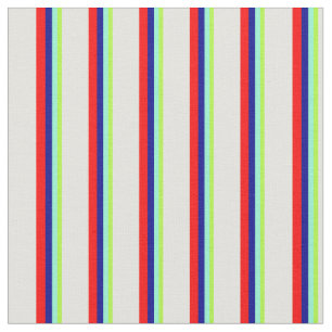 Light Green, Aquamarine, Dark Blue, Red & Yellow Stoff