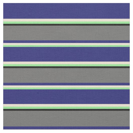 Light Green, Beige, Midnight Blue, Dim Grau, Black Stoff (Nahaufnahme)