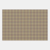 Light Green Blue Brown Plaid Tartan Geschenkpapier Set (Vorderseite)