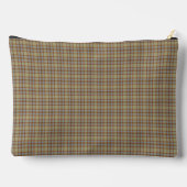 Light Green Blue Plaid Tartan Pattern Rustic Zubehörtasche (Rückseite)