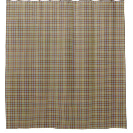 Light Green Blue Tartan Plaid Shower Curtain Duschvorhang