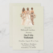 Light Green Bridesmaids Bridesmaids Luncheon Einladung (Vorne/Hinten)