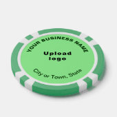 Light Green Business Brand auf Poker Chips (Einzeln)