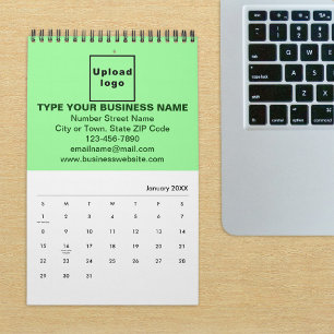 Light Green Business Brand on Calendar Kalender