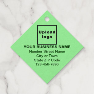 Light Green Business Brand on Diamond Shape Geschenkanhänger