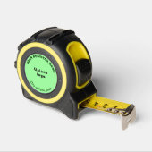 Light Green Business Brand on Tape Measure Maßband (Winkel)