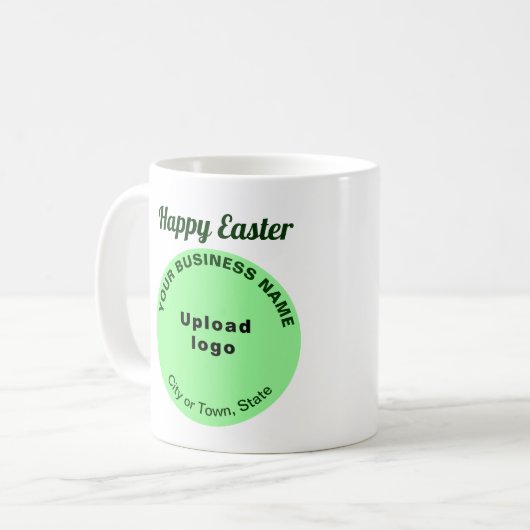 Light Green Business Brand | Ostern | Mug Kaffeetasse (Vorderseite Links)