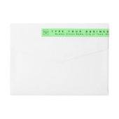 Light Green Business Rücksendeadresse Slim (Rückseite)