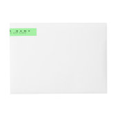 Light Green Business Rücksendeadresse Slim (Vorderseite)