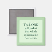 Light Green Christlich Faith Bible Verse Scripting Magnet (Vorderseite/Rückseite)