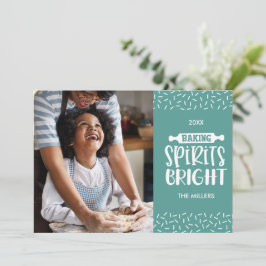 Light Green Christmas Baking Spirituosen Helles Fo Feiertagskarte