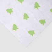 Light Green Christmas Trees Print Seidenpapier (Ausschnitt)