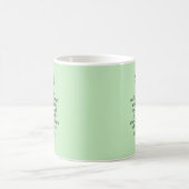 Light Green Courage Bible Verse Individuelle Name Kaffeetasse (Mittel)